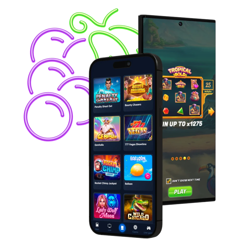 Play the best mobile slots games in India.