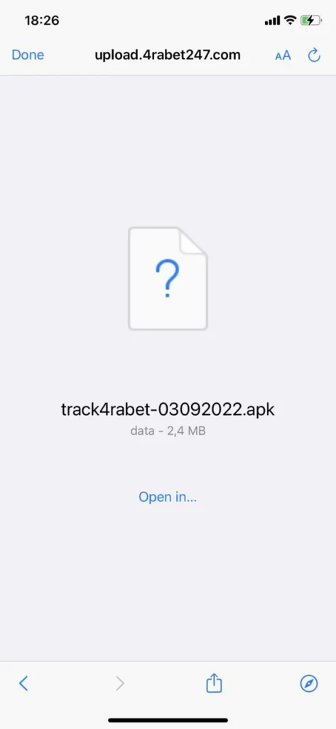 Download the apk file.