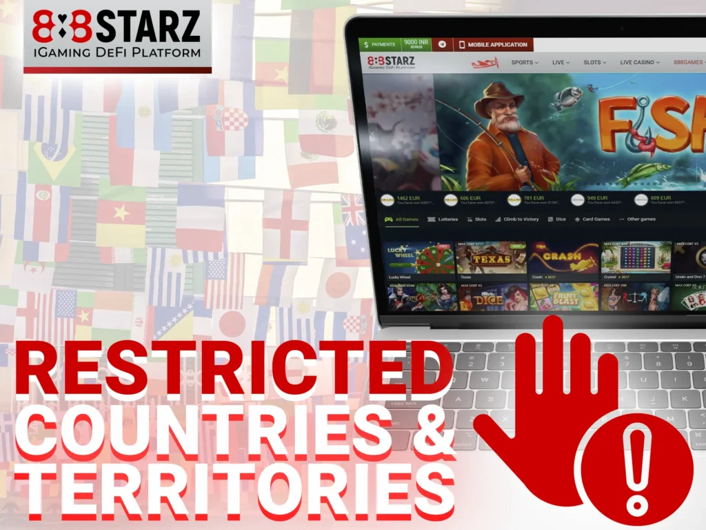 There are several countries where online gambling is banned, so players from these countries cannot access 888starz online casino.