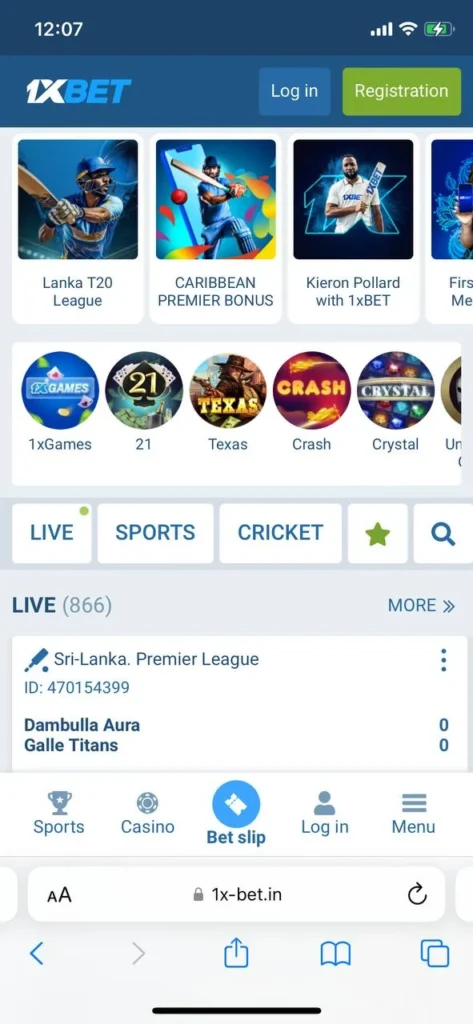 Visit the official site of your chosen casino on your phone.