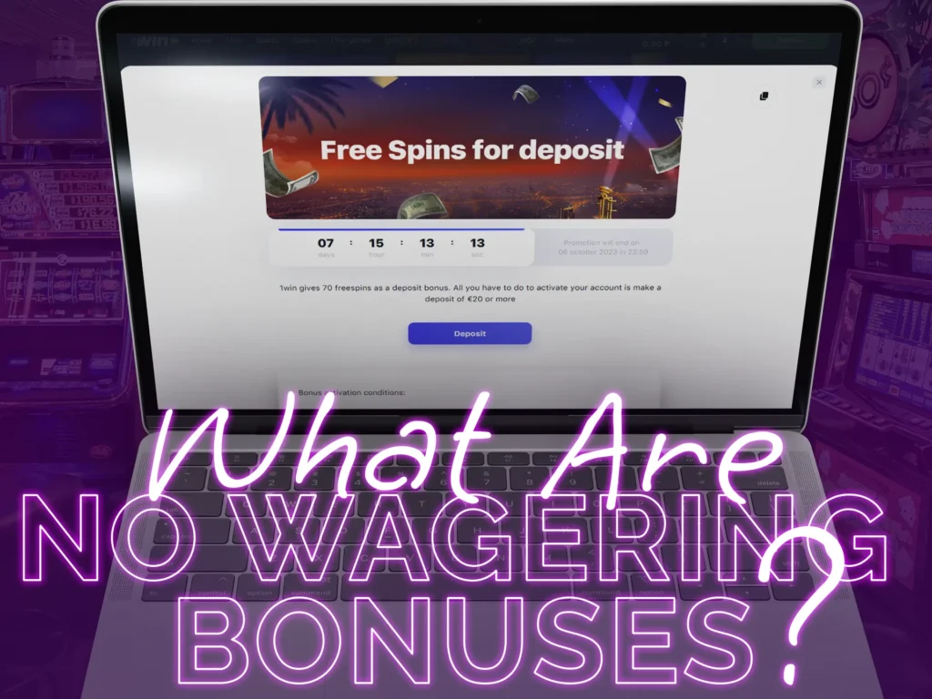 Short description of no-wagering bonuses.
