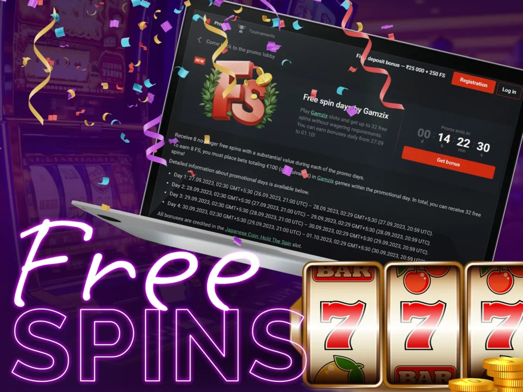 Enjoy free spins bonus - one of the types of referral bonuses.