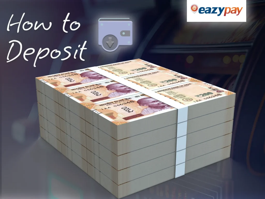 Fund your account using EazyPay.