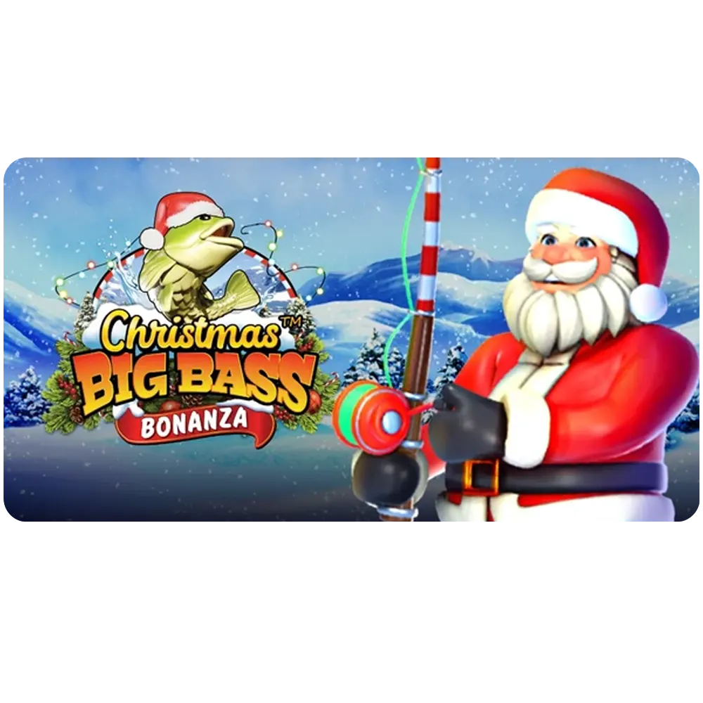 Start playing the Christmas Big Bass Bonanza Slot machine.