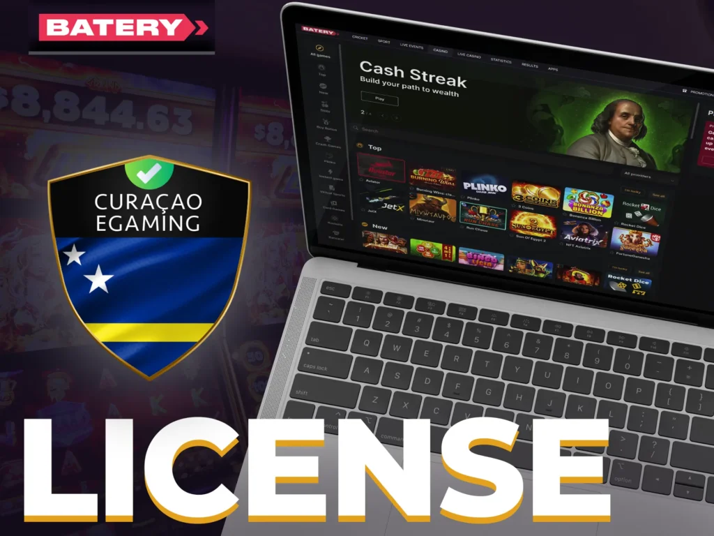 Batery Casino, with Curacao license, adheres to Indian laws and responsible gaming.