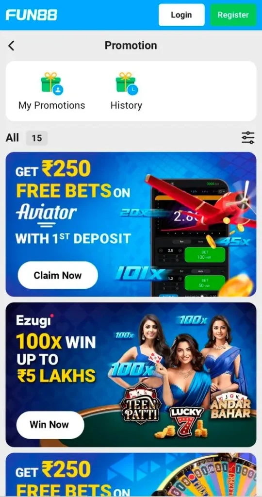 Choose a bonus at Fun88 that suits your needs.