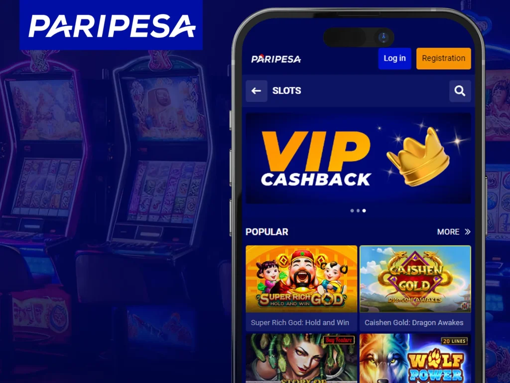 For mobile gambling, access Paripesa via browser, log in or register, and use main features.