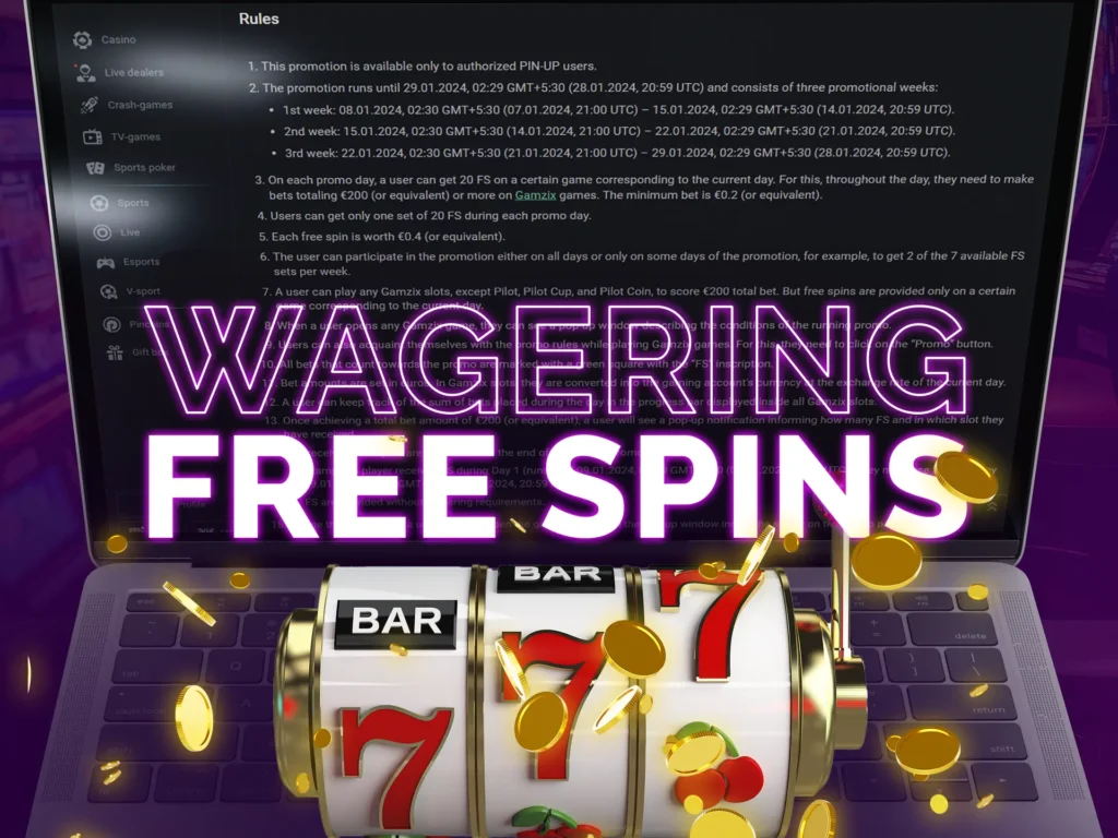 Check out the terms and conditions for wagering the free spins bonus.