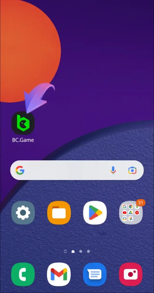 Launch the BC.Game app from your desktop and enjoy your favourite slot games.