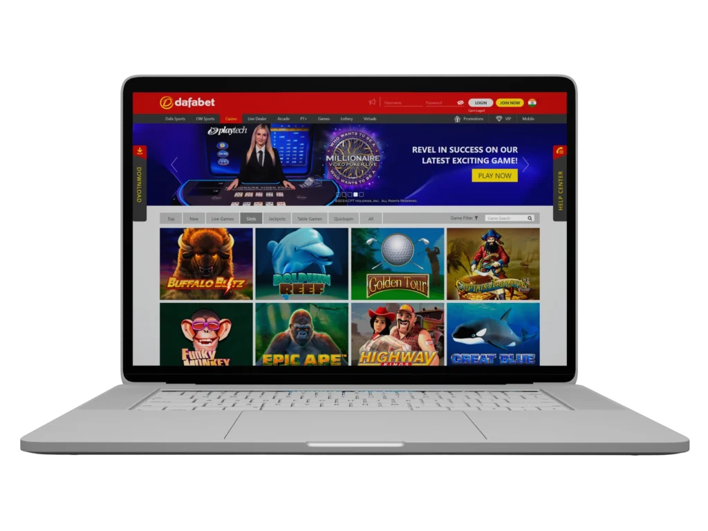 Try your luck in Dafabet slot games.