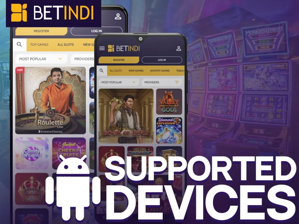 Betindi app tested on various Android models.