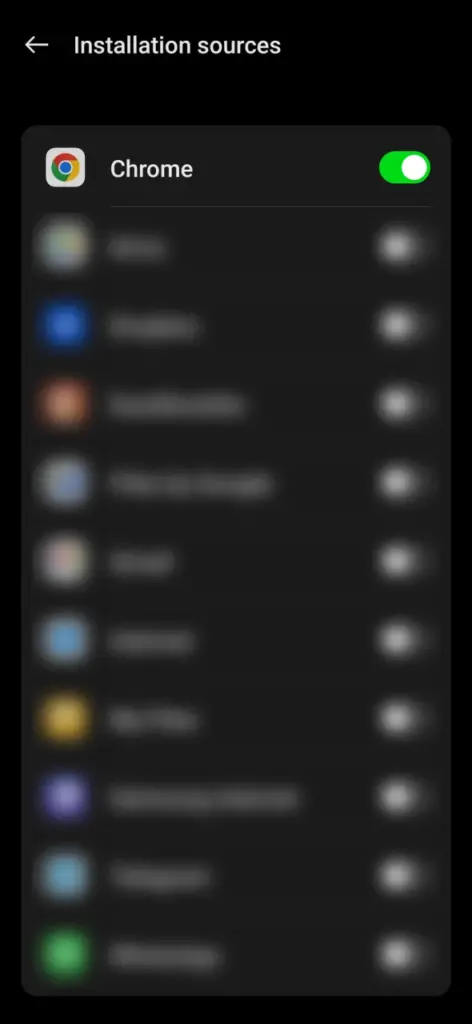 Allow third-party installations to install the Bajijoy file.