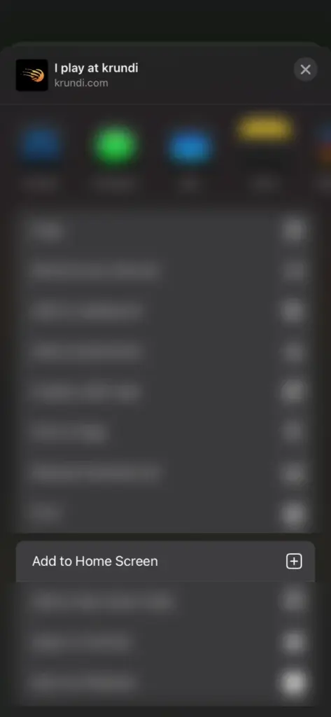 The Krundi shortcut will appear on your device's home screen.