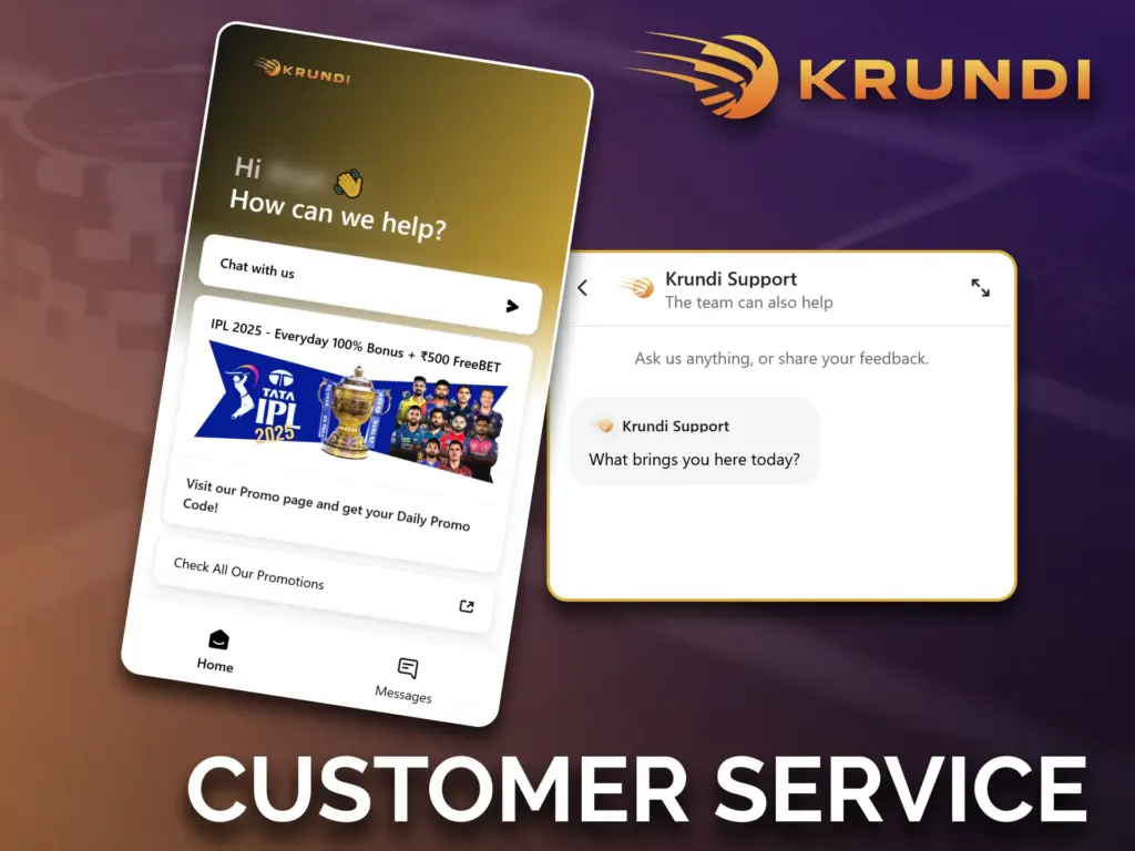 Reach out to the Krundi casino support team anytime for assistance.